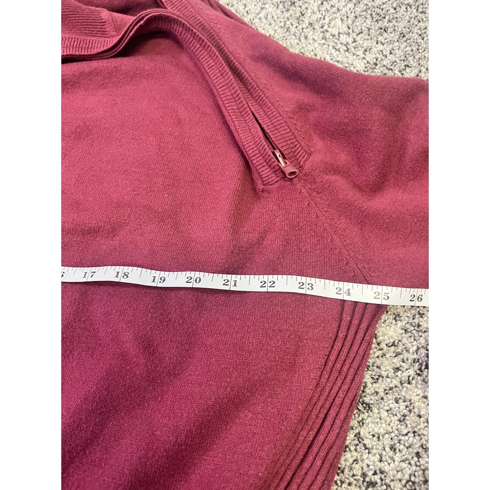 Seraphine‎ Maternity Nursing Pullover Knit Sweater, Mock-Neck Size XXL Berry Red - Picture 9 of 12
